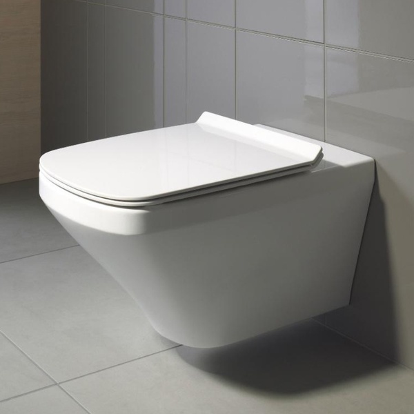 Унитаз подвесной DURAVIT DURASTYLE 45510900A1, Rimless, с крышкой Soft close 53747 фото