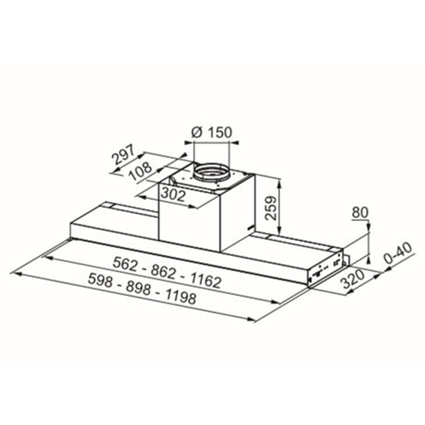 Вытяжка кухонная FRANKE STYLE Pro FSTPRO 908 305.0522.797, нержавеющая сталь 800006303 фото