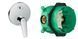 Смеситель скрытого монтажа 2 функции со скрытой частью HANSGROHE NOVUS 71045000+01800180 92889 фото 1