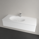 Умывальник накладной VILLEROY & BOCH ANTAO 4A77LBRW, 120x50см, со скрытым переливом, с отверстием под смеситель, Ceramic Plus, белый матовый 800005712 фото 3