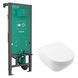 Набір інсталяція з унітазом HANSGROHE ARCHITECTURA 4694CL01+01022180, білий 102881 фото 1