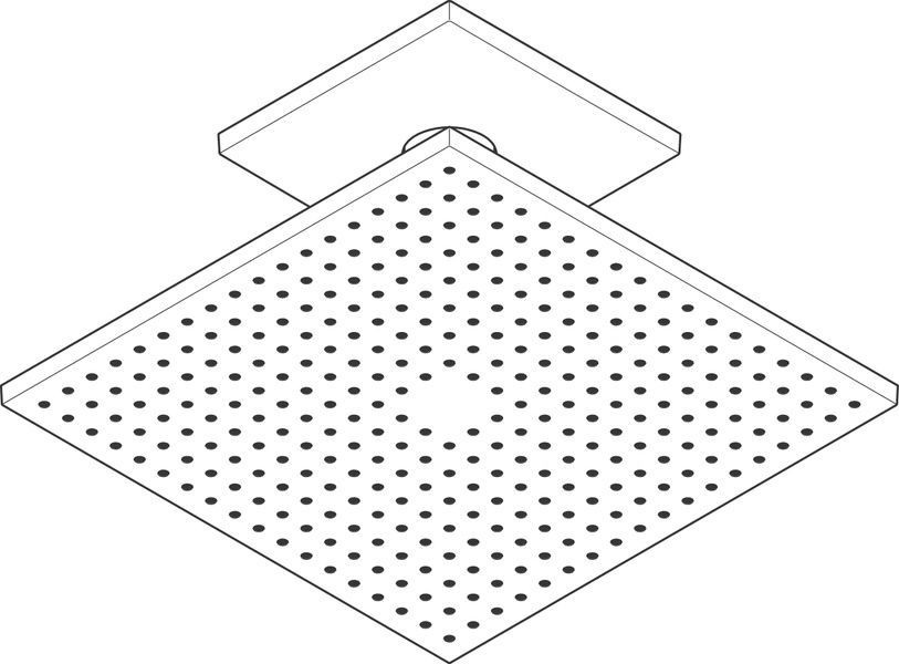 Верхній душ 300/300 2jet AXOR SHOWER SOLUTIONS 35320000, зі стельовим під'єднанням 84887 фото
