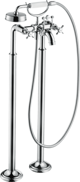 Смеситель для ванны AXOR MONTREUX 16547000, c двумя рукоятками, напольный, с крестообразными рукоятками 24589 фото