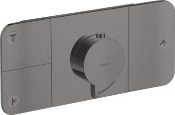 Термостат для 3 потребителей AXOR ONE 45713340, скрытого монтажа, черный 57945 фото