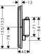 Термостат для душу HANSGROHE SHOWERSELECT COMFORT E 15574670, чорний матовий 800004514 фото 2