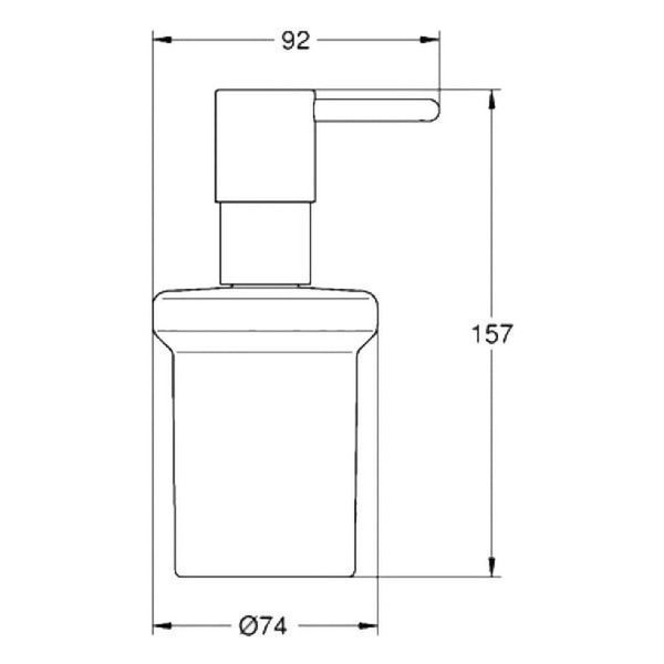 Дозатор рідкого мила GROHE ESSENTIALS 40394001 51167 фото