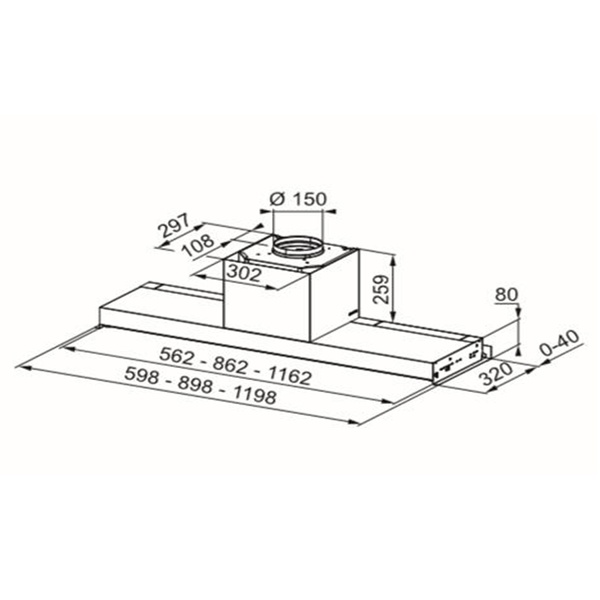 Вытяжка кухонная FRANKE STYLE Pro FSTPRO 608 305.0522.798, нержавеющая сталь 800006304 фото