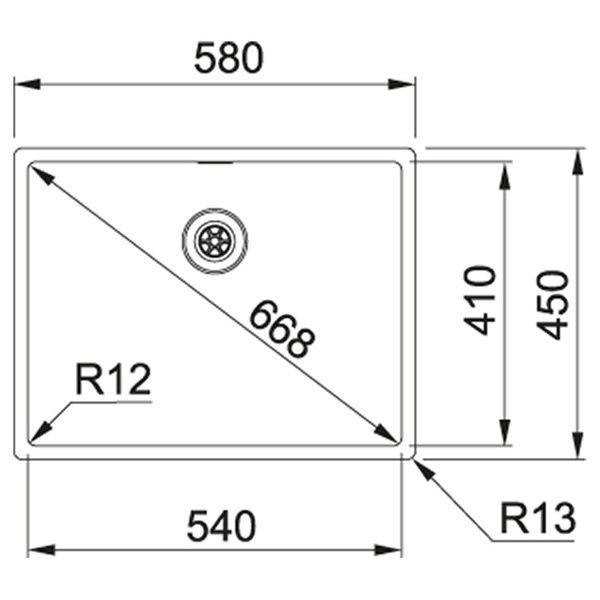 Кухонна мийка FRANKE BOX BXX 210/110-54 127.0371.513, нержавіюча сталь 800006954 фото