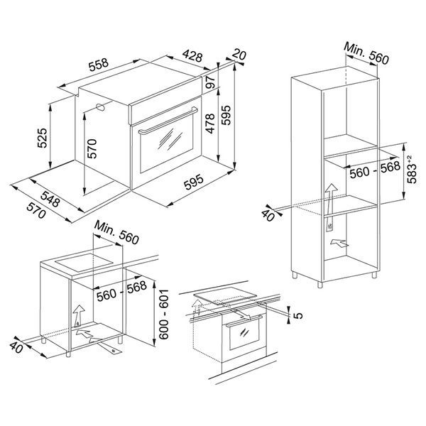 Электрический духовой шкаф FRANKE SMART FSM 97 P XS 116.0606.096 800006404 фото