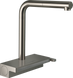 Смеситель для кухонной мойки с выдвижным душем HANSGROHE AQUNO SELECT M81 73836800, нержавеющая сталь 800003964 фото 1
