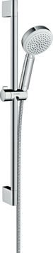 Душевой набор с душевой штангой HANSGROHE CROMETTA 26654400, хром с белым 800003814 фото