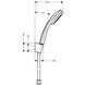 Душовий набір із душовим шлангом HANSGROHE CROMA 27574000 33485 фото 2