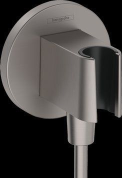 Держатель для душа HANSGROHE FIXFIT 26888340, шлифованный чёрный хром 94893 фото