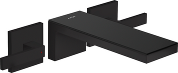 Смеситель для раковины AXOR MYEDITION 47052670, на 3 отверстия, 70, с донным клапаном Push-Open, с алмазной огранкой, черный 800005344 фото