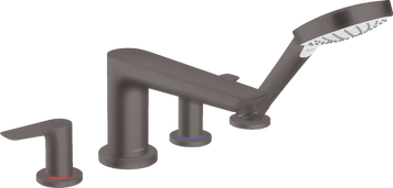 Смеситель для ванны на 4 отверстия HANSGROHE TALIS E 71748340, черный матовый хром 800003865 фото