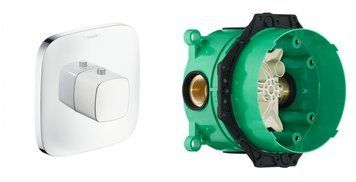 Термостат скрытого монтажа 2 функции со скрытой частью HANSGROHE SHOWER SELECT DEL 15770400+01800180 93372 фото