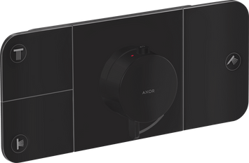 Термостат для 3 потребителей AXOR ONE 45713670, скрытого монтажа, черный 85113 фото