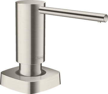 Диспенсер для жидкого мыла HANSGROHE A71 40468800, нержавеющая сталь 71426 фото