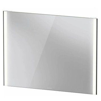 Зеркало с подсветкой DURAVIT XVIU XV70330B2B20000, 1020x800x40 мм, черный матовый 800006105 фото
