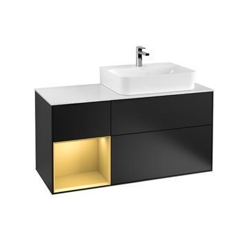 Тумба под раковину VILLEROY & BOCH FINION G141HFPD, черный 800005614 фото
