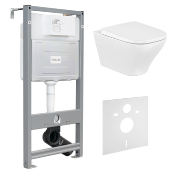 Набор инсталляция VOLLE MASTER EVO с унитазом ROCA AIROS Rimless Vortex 102830 фото