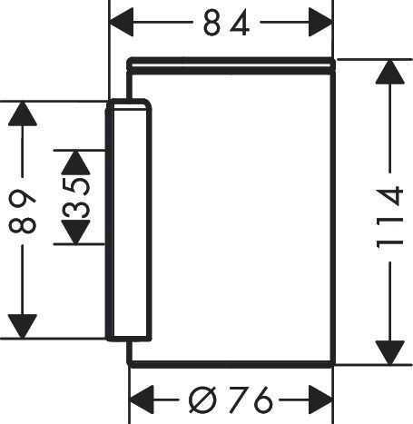 Стаканчик для зубних щіток AXOR UNIVERSAL CIRCULAR 42804140, настінний, бронза 96037 фото