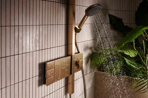 Душова система 210/340 2jet з термостатом HANSGROHE RAINDANCE ALIVE 24590140, шліфована бронза 103215 фото