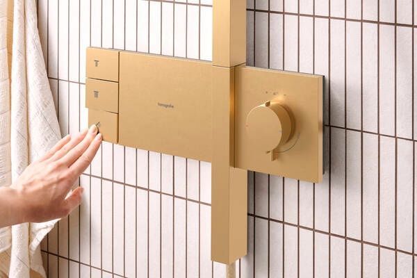 Душова система 210/340 2jet з термостатом HANSGROHE RAINDANCE ALIVE 24590140, шліфована бронза 103215 фото