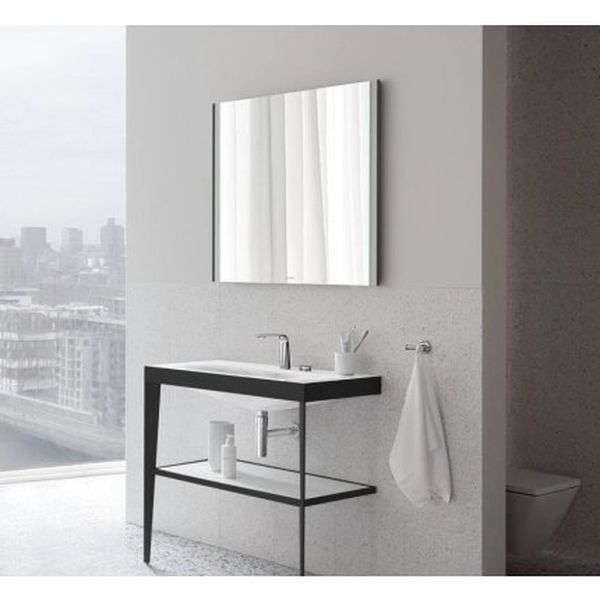 Зеркало с подсветкой DURAVIT XVIU XV70330B2B20000, 1020x800x40 мм, черный матовый 800006105 фото