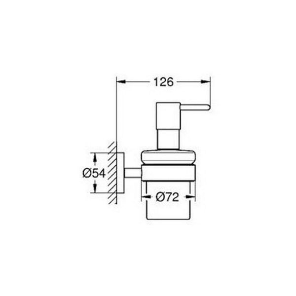 Дозатор рідкого мила GROHE ESSENTIALS 40448001 53065 фото