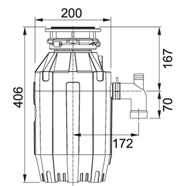 Подрібнювач харчових відходів FRANKE Turbo Elite TE-125 134.0535.242, червоний 800007105 фото