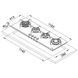 Газовая варочная поверхность FRANKE NEW CRYSTAL FHCR 1204 3G TC HE XA C 106.0496.078 800006355 фото 2