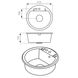 Мойка для кухни FERRO MEZZO II DRGM1/51BA, FI51 BA, графит 80000002093 фото 2