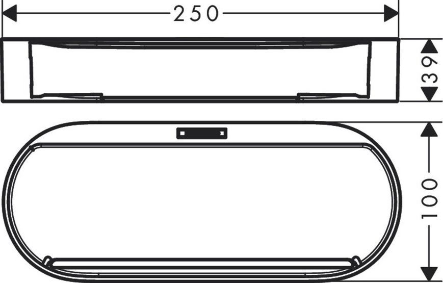 Косметическая ёмкость HANSGROHE WALLSTORIS 27913670, черный 81507 фото