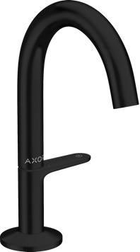 Смеситель для раковины Select 140 AXOR ONE 48010670, с донным клапаном Push-Open, черный 85435 фото