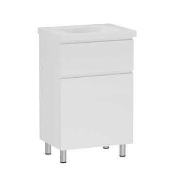 Тумба с умывальником RJ FLORA RJFU073-4180WHSET, белый глянцевый 98669 фото