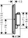 Термостат для душу HANSGROHE SHOWERSELECT COMFORT Q 15588670, чорний матовий 800004516 фото 2