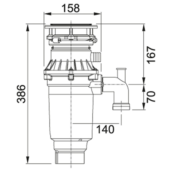 Измельчитель пищевых отходов измельчитель пищевых отходов FRANKE Turbo Elite Slimline TE-75S 134.0607.344, красный 800007106 фото