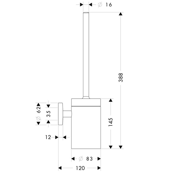 Набор для с держателем HANSGROHE LOGIS 40522000 29855 фото