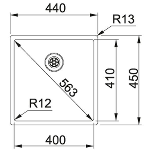 Кухонна мийка FRANKE BOX BXX 210/110-40 127.0369.215, нержавіюча сталь 800006956 фото