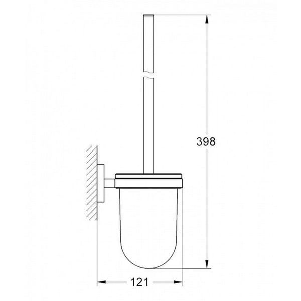 Щітка для унітаза GROHE ESSENTIALS 40374001 50708 фото