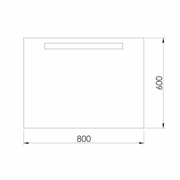 Дзеркало з підсвічуванням IMPRESE RUBIN 60x80 m08609900MF 96454 фото