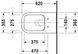 Унитаз подвесной DURAVIT HAPPY D.2 2550090000, 365х620 мм 800006056 фото 2