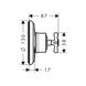 Запорный/переключающий вентильTrio/Quattro AXOR MONTREUX 16830000, с крестообразной рукояткой, скрытого монтажа 42133 фото 6