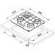 Газовая варочная поверхность FRANKE MARIS FHMA 604 3G DC XS C 106.0554.404 800006356 фото 2