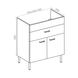 Тумба з умивальником RJ VELUM 60 см RJFU037-4160GRSET, сірий 92129 фото 2