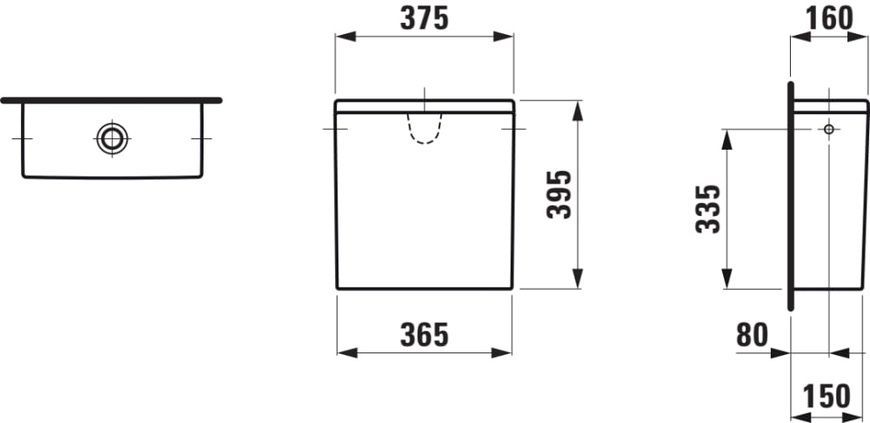 Бачок для унітазу LAUFEN PRO H8299520009721 100774 фото
