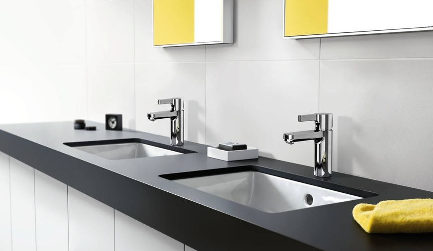 Змішувач для раковини зі зливним гарнітуром HANSGROHE METRIS S 31060000 13023 фото