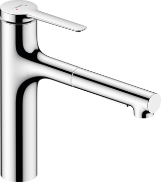 Смеситель с выдвижным изливом для кухонной мойки HANSGROHE ZESIS M33 74822000 800004181 фото
