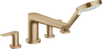 Смеситель для ванны на 4 отверстия HANSGROHE TALIS E 71748140, бронза сатин 81578 фото